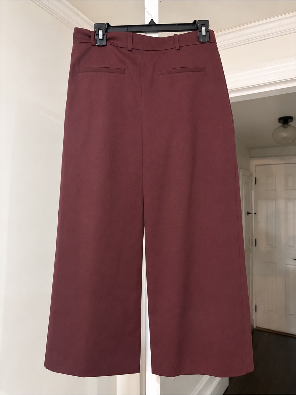 Zara Burgundy Midi Skirt NWOT Size Small